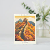 The Great Wall China Ein perfektes Wochenende in L Postkarte (Stehend Vorderseite)