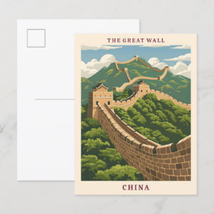 The Great Wall China Ein perfektes Wochenende in L Postkarte