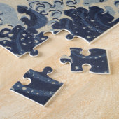 The Great Wave, 1830/33 von Hokusai Jigsaw Puzzle (Seite)