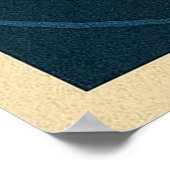 The Great Wave and Mount Fuji: Power and Stillness Poster (Ecke)