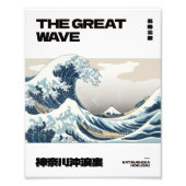 The Great Wave Hokusai Contemporary Minimal Poster (Vorne)