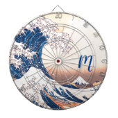 The Great Wave - Japanische Art Dart Board Dartscheibe (vorne)