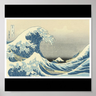 "The Great Wave" japanische Malerei c. 1830-1832 Poster