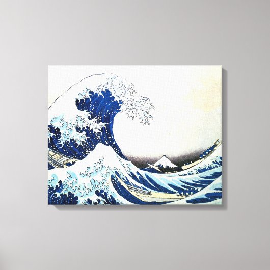 "The Great Wave" japanische Malerei von Hokusai Leinwanddruck (Vorderseite)