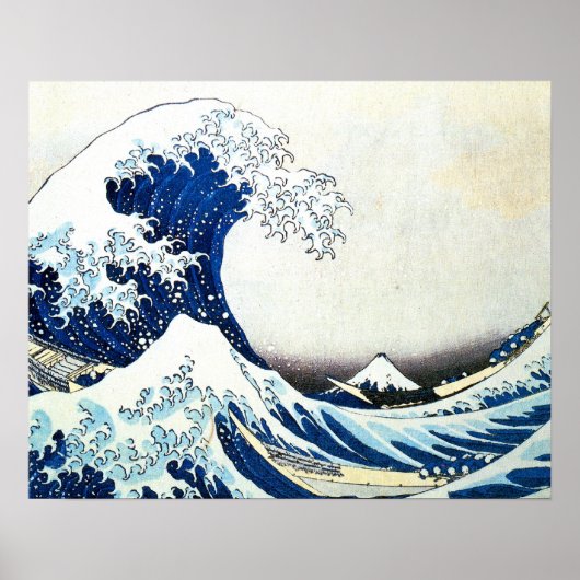 "The Great Wave" japanische Malerei von Hokusai Poster (Vorne)