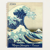 The Great Wave – Katsushika Hokusai – Custom Text Planer (Vorderseite)