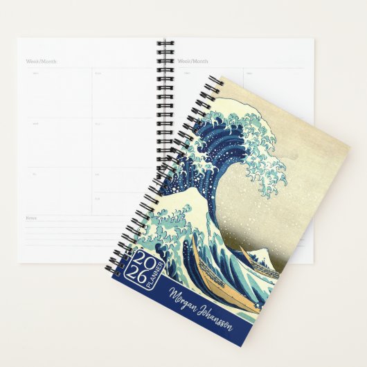 The Great Wave – Katsushika Hokusai – Custom Text Planer (Anzeige)