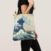 The Great Wave – Katsushika Hokusai – Custom Text Tasche (Von Nahem)