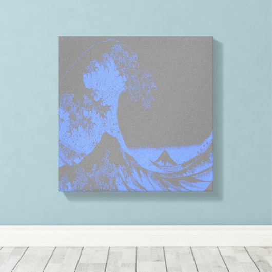 The Great Wave Leinwand Blue & Gray (Insitu (Holzboden))