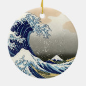 The Great Wave of Kanagawa - Katsushika Hokusai Keramik Ornament (Hinten)