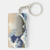 The Great Wave of Kanagawa - Katsushika Hokusai Schlüsselanhänger (Rückseite)