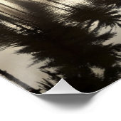 The Great Wave of Palm Trees Water Mirror Poster (Ecke)