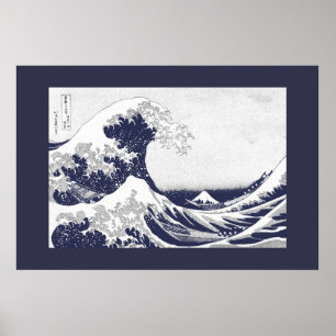 The Great Wave off Kanagawa (神奈川沖浪裏) Poster