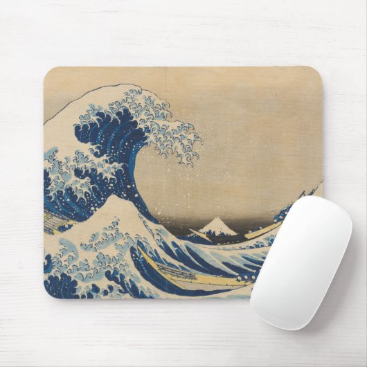 "The Great Wave off Kanagawa" Art Mouse Pad Mousepad (Mit Mouse)