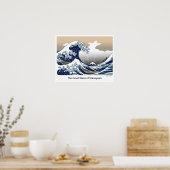 "The Great Wave off Kanagawa" by Hokusai Poster (Küche)