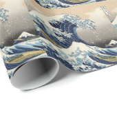 The Great Wave off Kanagawa Geschenkpapier (Rolleneckpunkt)