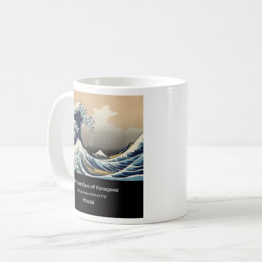 The Great Wave off Kanagawa Kaffeetasse (Vorderseite Links)