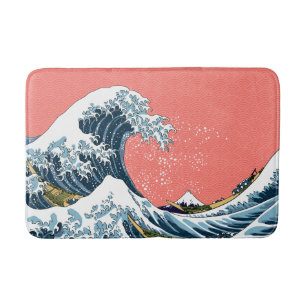 The Great Wave off Kanagawa - Klassische japanisch Badematte