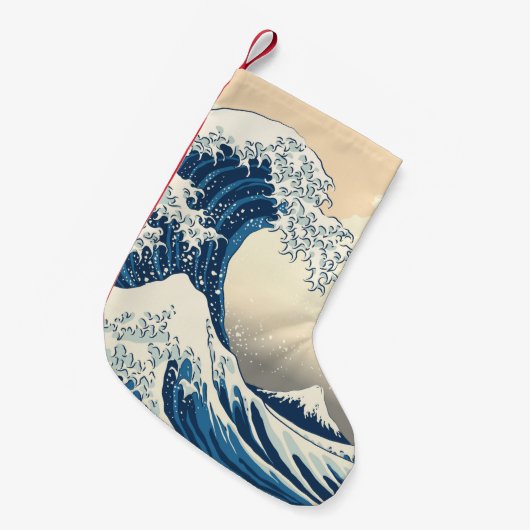 The great wave off kanagawa painting reproduction  kleiner weihnachtsstrumpf (Vorderansicht (hängend))