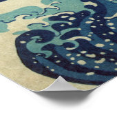 The Great Wave off Kanagawa Poster (Ecke)