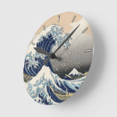 The Great Wave off Kanagawa Runde Wanduhr (Winkel)