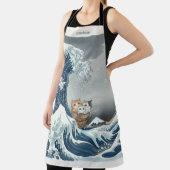 The Great Wave off Kanagawa with Cute Kittens Schürze (InSitu)