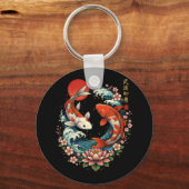 The Great Wave Off Koi Fish  Schlüsselanhänger (Vorderseite)