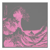 The Great Wave Poster Pink & Gray (Vorderseite)