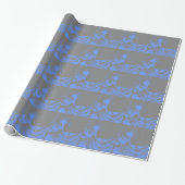 The Great Wave Seafoam Blue & Gray Geschenkpapier (Ungerollt)