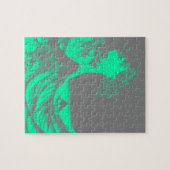 The Great Wave Seafoam Green & Grey Puzzle (Horizontal)