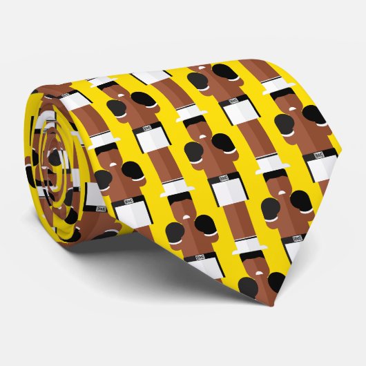 The Greatest – Boxing Legend Pattern Tie Krawatte (Gerollt)