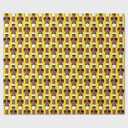 The Greatest Boxing Legend Pattern Wrapping Paper Geschenkpapier (Flach)