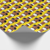 The Greatest Boxing Legend Pattern Wrapping Paper Geschenkpapier (Ecke)