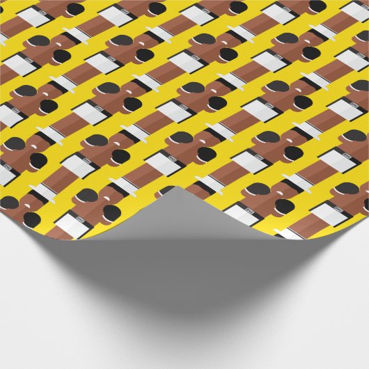 The Greatest Boxing Legend Pattern Wrapping Paper Geschenkpapier (Ecke)