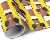The Greatest Boxing Legend Pattern Wrapping Paper Geschenkpapier (Rolleneckpunkt)