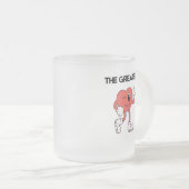 The Greatest Coffee Mug- Frosted Glass Mattglastasse (VorderseiteRechts)
