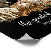 The Greatest For All Christmas Nativity Jesus Chri Poster (Ecke)