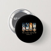 The Greatest Gift For All Christmas Nativity Jesus Button (Vorne & Hinten)