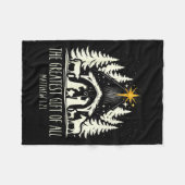 The Greatest Gift For All Christmas Nativity Jesus Fleecedecke (Vorderseite (Horizontal))