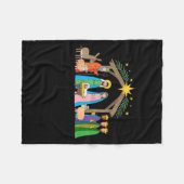 The Greatest Gift For All Christmas Nativity Jesus Fleecedecke (Vorderseite (Horizontal))