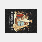 The Greatest Gift For All Christmas Nativity Jesus Fleecedecke (Vorderseite (Horizontal))