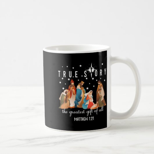 The Greatest Gift For All Christmas Nativity Jesus Kaffeetasse (Rechts)