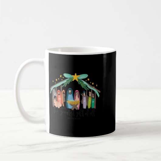 The Greatest Gift For All Christmas Nativity Jesus Kaffeetasse (Links)