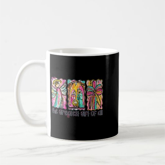 The Greatest Gift For All Christmas Nativity Jesus Kaffeetasse (Links)