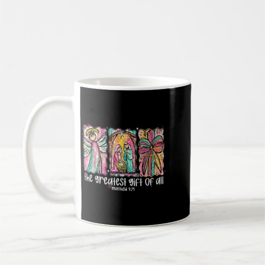 The Greatest Gift For All Christmas Nativity Jesus Kaffeetasse (Links)