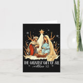 The Greatest Gift For All Christmas Nativity Jesus Karte (Vorderseite)