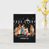 The Greatest Gift For All Christmas Nativity Jesus Karte (Gelbe Blume)