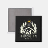 The Greatest Gift For All Christmas Nativity Jesus Magnet (Vorderseite/Rückseite)