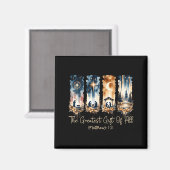 The Greatest Gift For All Christmas Nativity Jesus Magnet (Vorderseite/Rückseite)