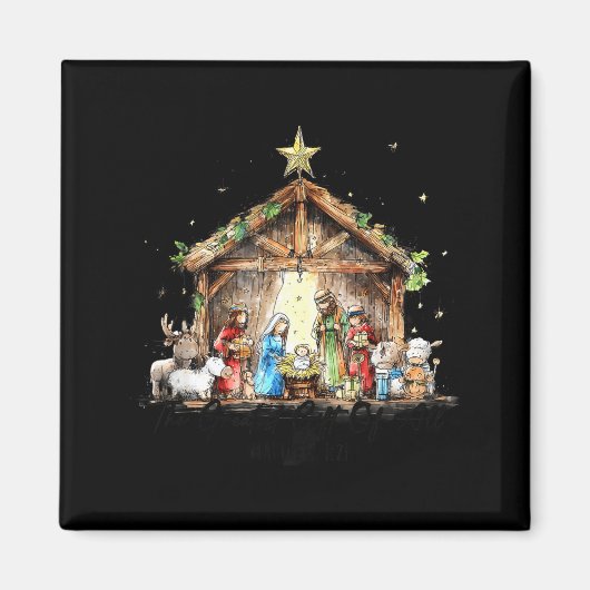 The Greatest Gift For All Christmas Nativity Jesus Magnet (Vorne)